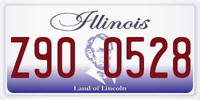 IL license plate Z900528