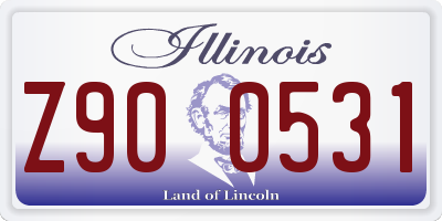 IL license plate Z900531