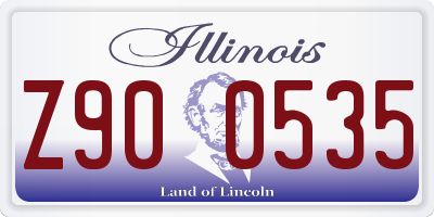 IL license plate Z900535