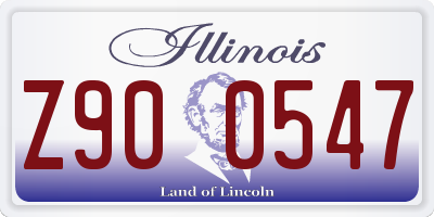 IL license plate Z900547