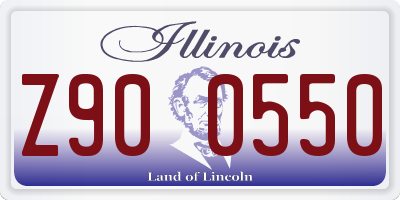IL license plate Z900550