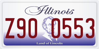 IL license plate Z900553