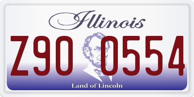 IL license plate Z900554