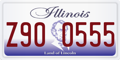 IL license plate Z900555