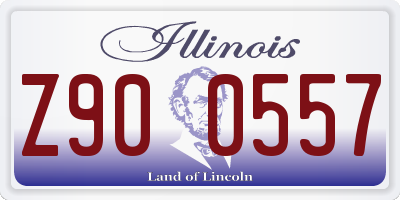 IL license plate Z900557