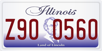 IL license plate Z900560