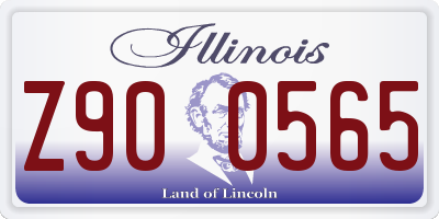 IL license plate Z900565
