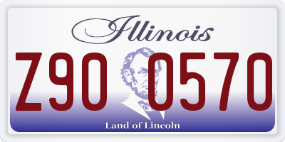 IL license plate Z900570