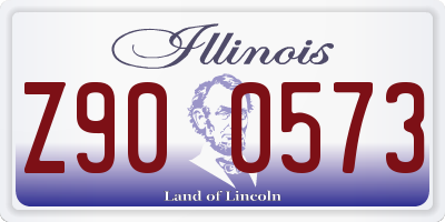 IL license plate Z900573