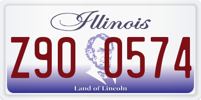 IL license plate Z900574