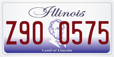 IL license plate Z900575
