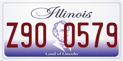 IL license plate Z900579