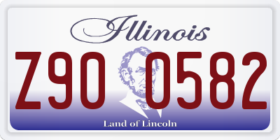 IL license plate Z900582