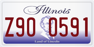 IL license plate Z900591