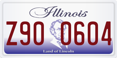 IL license plate Z900604