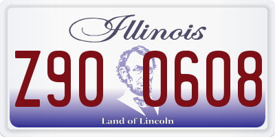IL license plate Z900608