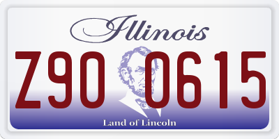 IL license plate Z900615