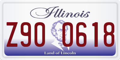 IL license plate Z900618