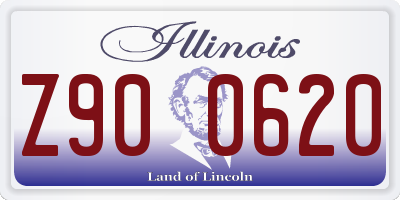 IL license plate Z900620