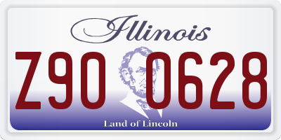 IL license plate Z900628