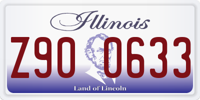 IL license plate Z900633