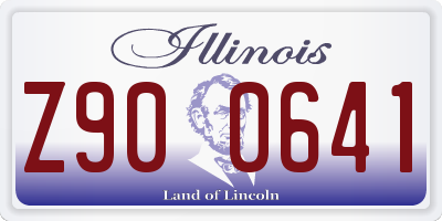 IL license plate Z900641