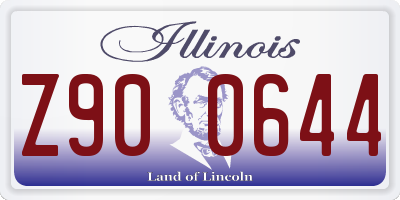 IL license plate Z900644