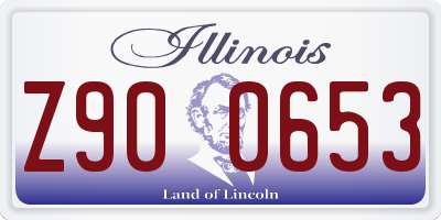 IL license plate Z900653