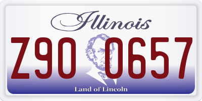 IL license plate Z900657