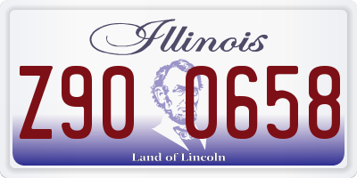 IL license plate Z900658