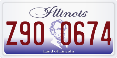 IL license plate Z900674