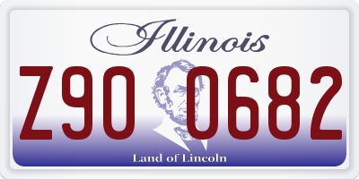 IL license plate Z900682