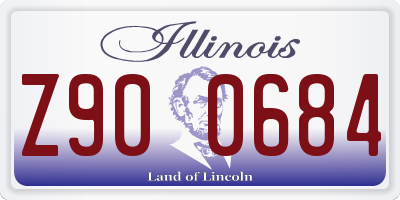 IL license plate Z900684