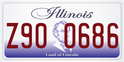 IL license plate Z900686