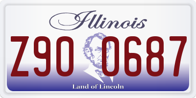IL license plate Z900687