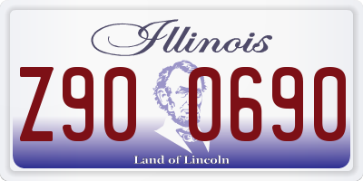 IL license plate Z900690