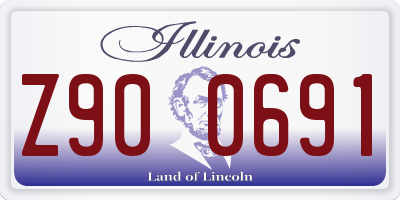 IL license plate Z900691