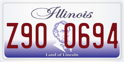 IL license plate Z900694