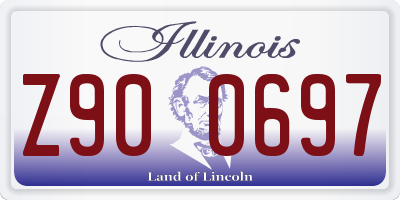 IL license plate Z900697
