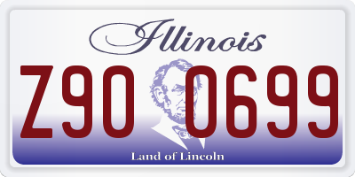 IL license plate Z900699