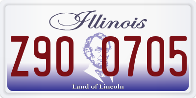 IL license plate Z900705