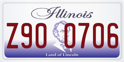 IL license plate Z900706