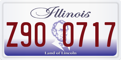 IL license plate Z900717