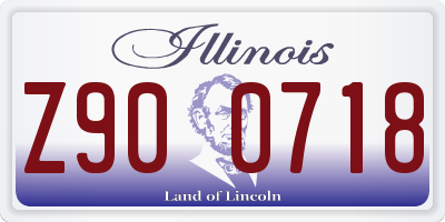 IL license plate Z900718