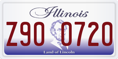 IL license plate Z900720