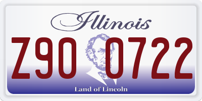 IL license plate Z900722