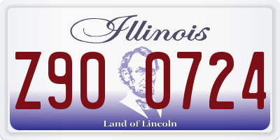 IL license plate Z900724