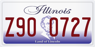 IL license plate Z900727