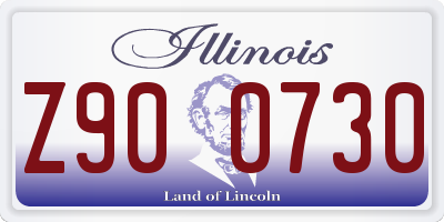 IL license plate Z900730