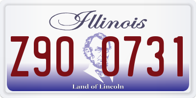 IL license plate Z900731